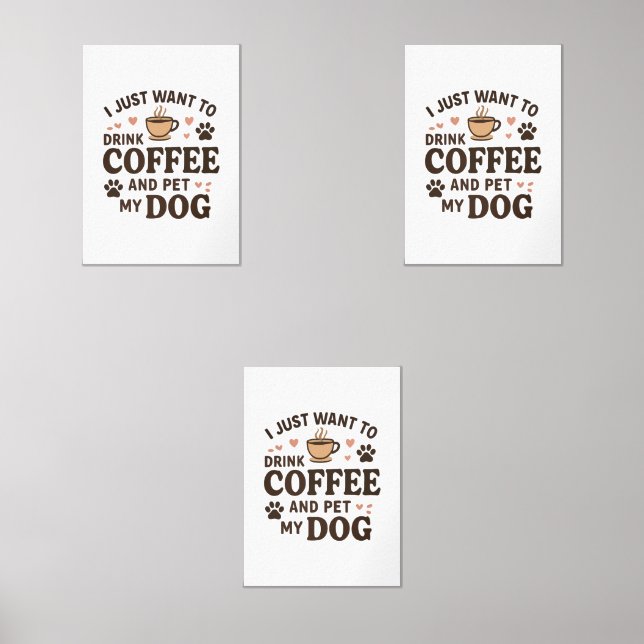 Sets De Impresiones Divertido perro amante Perro madre perro papá (Anverso)