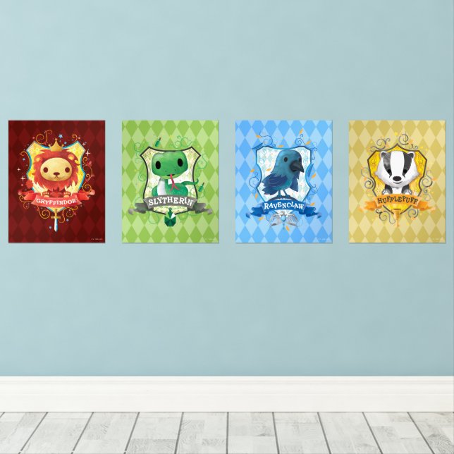 Sets De Impresiones Encantadores Escudos de la casa HOGWARTS™ (Suelo de Madera)