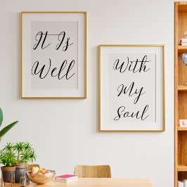 Sets De Impresiones Está Bien, Con Mi Tipografía Cristiana Del Alma
