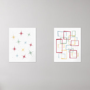 Sets De Impresiones Estallido atómico y plazas abstractas a mediados d