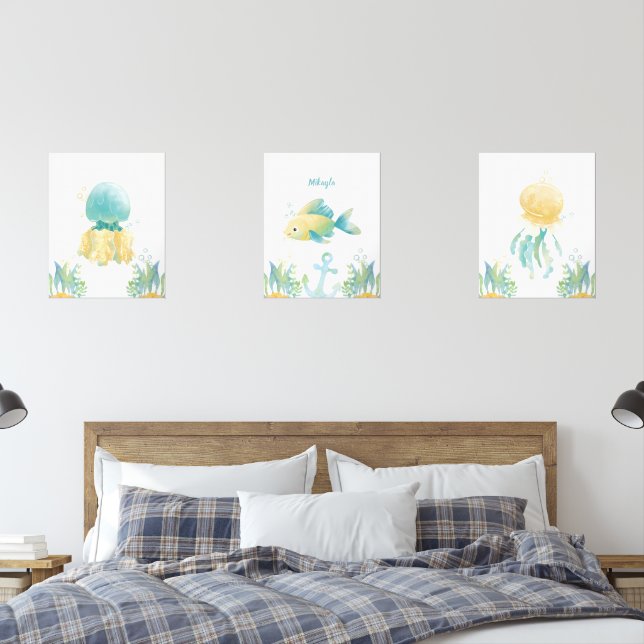 Sets De Impresiones Fantasías Subacuáticas Personalizables (Dormitorio)
