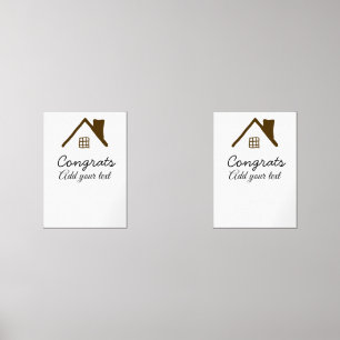 Sets De Impresiones Felicitaciones a la inauguración de nuevos inmuebl