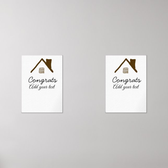 Sets De Impresiones Felicitaciones a la inauguración de nuevos inmuebl (Anverso)