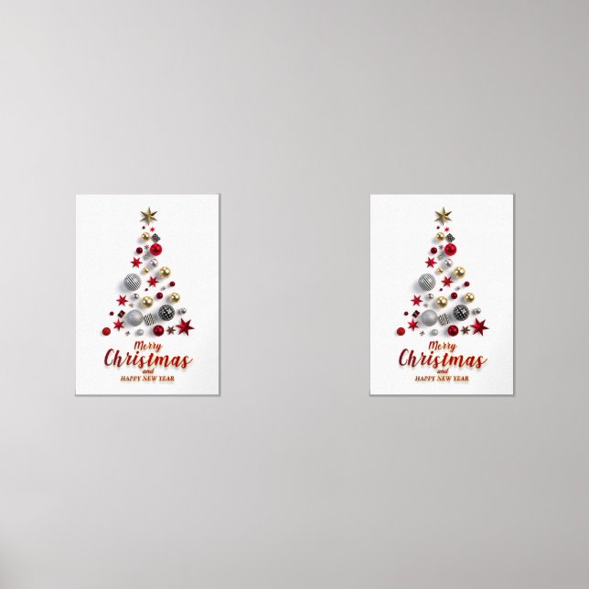 Sets De Impresiones “Festive Tree in Snow”  (Anverso)