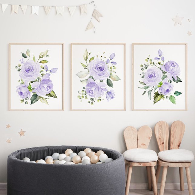 Sets De Impresiones Flores moradas, flores acuáticas, género neutro (Subido por el creador)