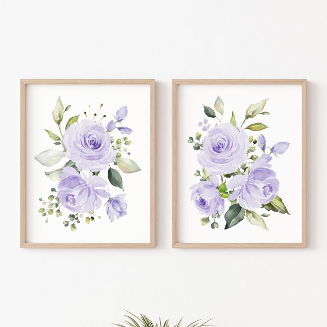 Sets De Impresiones Flores moradas, flores acuáticas, género neutro (Subido por el creador)