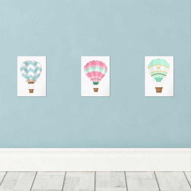 Sets De Impresiones Globos de aire caliente (Suelo de Madera)