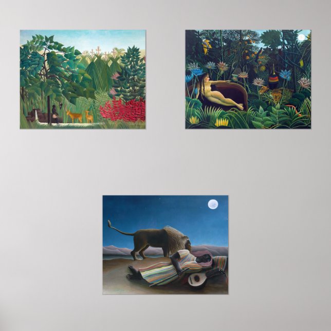 Sets De Impresiones Henri Rousseau - Selección de las piezas maestras (Anverso)