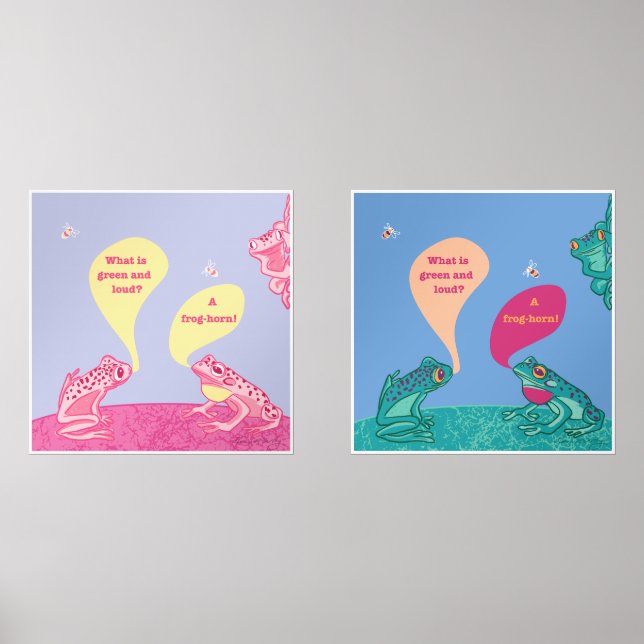 Sets De Impresiones Imprimir arte de ranas silvestres (Anverso)