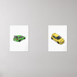 Sets De Impresiones JDM Animated Car Poster — Modern Decorative