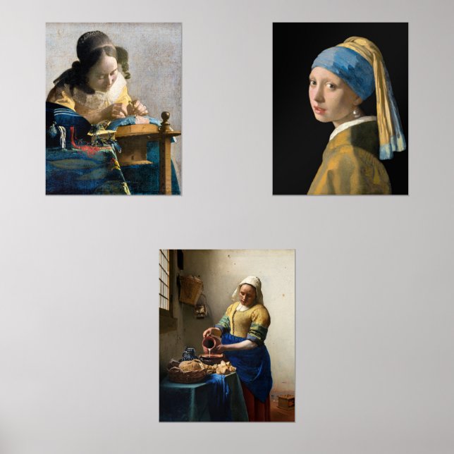 Sets De Impresiones Johannes Vermeer - Selección de obras maestras (Anverso)