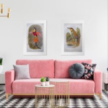 Juego de impresión de arte vintage sorprendente