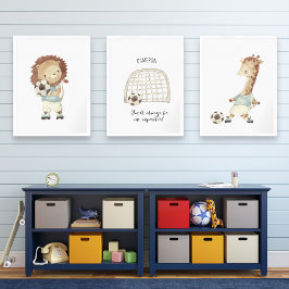 Sets De Impresiones Jugador de Fútbol, Nombre de Texto Personalizado p