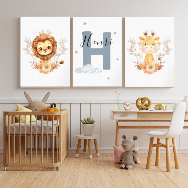 Sets De Impresiones Jungle Animals Safari Baby Animals Nursery (Subido por el creador)