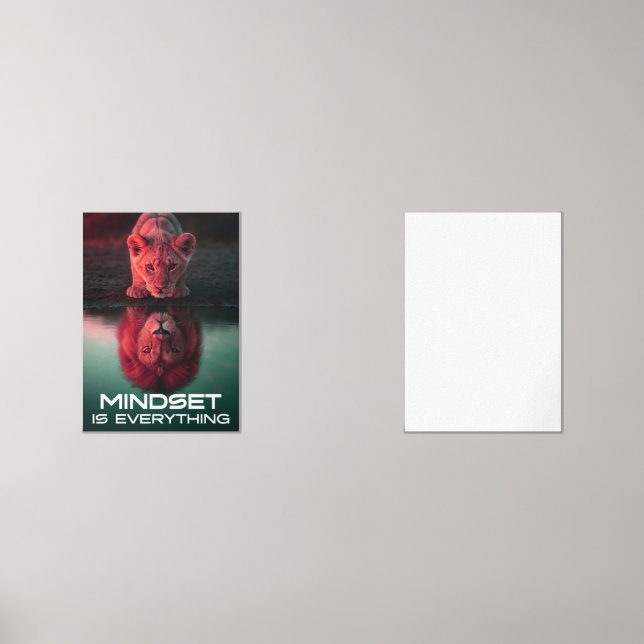 Sets De Impresiones La Mentalidad Lo Es Todo - Desbloquea todo tu pote (Anverso)