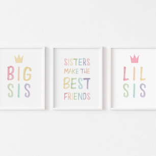 Sets De Impresiones Las hermanas hacen que los mejores amigos impriman