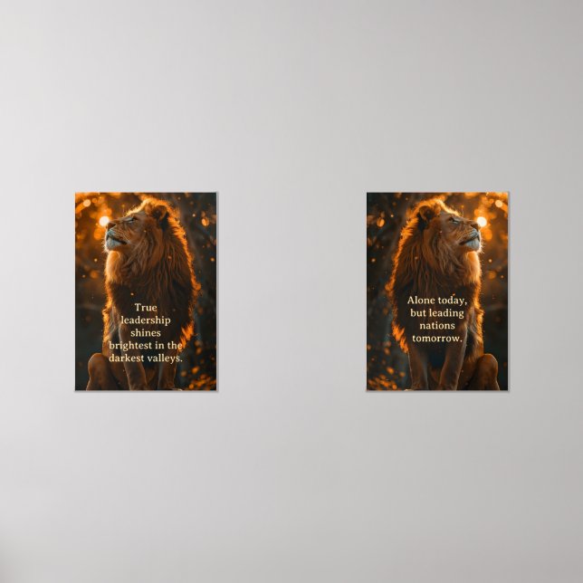 Sets De Impresiones Liderazgo y coraje (Anverso)