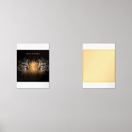 Sets De Impresiones Lienzo de caras de tigre