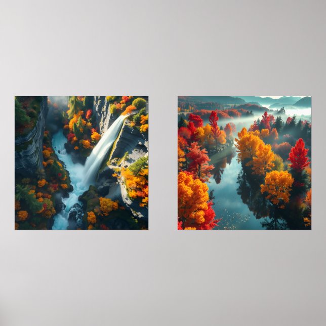 Sets De Impresiones Modern Navy & Gold Abstract Mountain Peak – Luxury (Anverso)