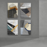Sets De Impresiones Moderno dibujo geométrico arte conjunto gráfico<br><div class="desc">Conjunto de 4 formas geométricas abstractas de mediados de siglo dibujando arte de pared. Sugester marco de borde negro que puede cambiar fácilmente cambiando el color de fondo.</div>