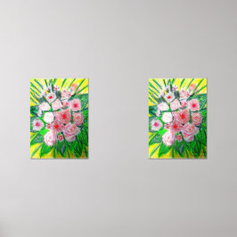 Sets De Impresiones Monochromatic, Rosas, Dianthus caryophyllus, Gerb