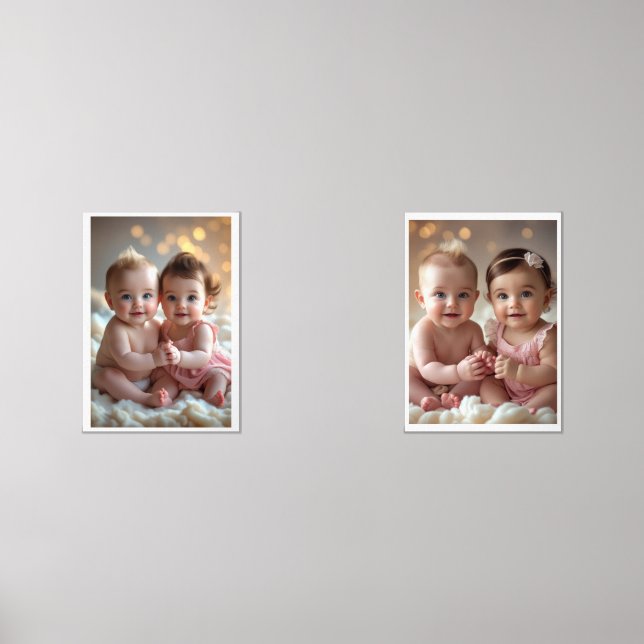 Sets De Impresiones Niño y Chica sosteniendo manos (Anverso)