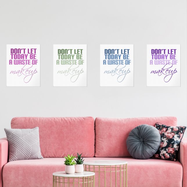 Sets De Impresiones No dejen que hoy sea un desperdicio de la cita del (Sala de estar)