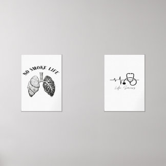 Sets De Impresiones No Smokin Life Wall Art – Anti-Smoking Poster for 