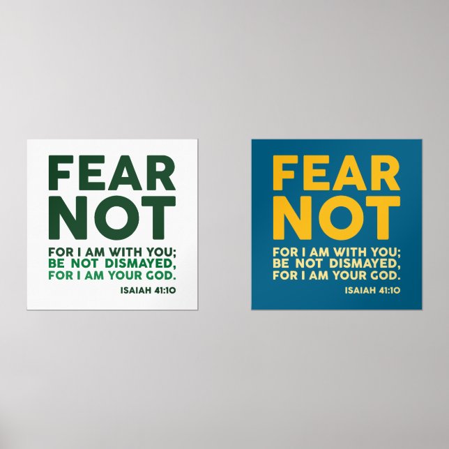 Sets De Impresiones No temas, porque estoy contigo (Anverso)