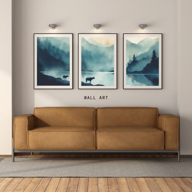 Sets De Impresiones Paintaje paisajístico conjunto de 3 Wall Art l Blu (Subido por el creador)