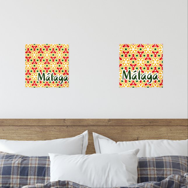 Sets De Impresiones Paredes de las calles de Málaga 1 (Dormitorio)