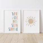 Sets De Impresiones Pastel, eres mi Chica de sol y sol<br><div class="desc">Abróchese el espacio de su pequeña persona con este pastel "Eres mi sol" y una puesta de sol.</div>