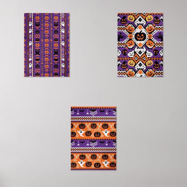 Sets De Impresiones Patrón de calabaza cutáneo parlanchín Imprimir / m (Anverso)