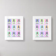 Payaso Gorra Alto Nueve Collage de imágenes enmarc