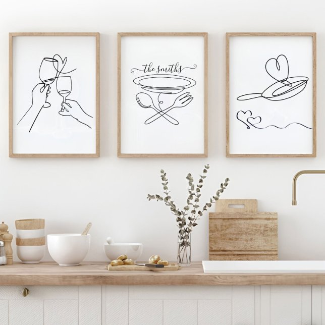 Sets De Impresiones Personalizado Kitchen Wall Art, Rótulos de amor pa (Subido por el creador)