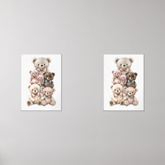 Sets De Impresiones Pila de Osos Pastel Teddy