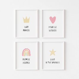 Sets De Impresiones Poster de Pastel Way de 4