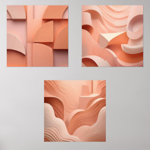 Sets De Impresiones Resumen minimalista de color Art Moderno Conjunto