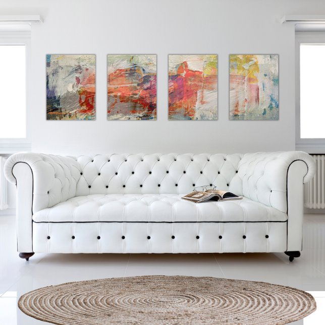 Sets De Impresiones Resumen pálido Juego de impresión de cuatro piezas (Subido por el creador)