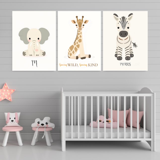 Sets De Impresiones Scandinavian Minimal Safari Nursery Poster (Subido por el creador)