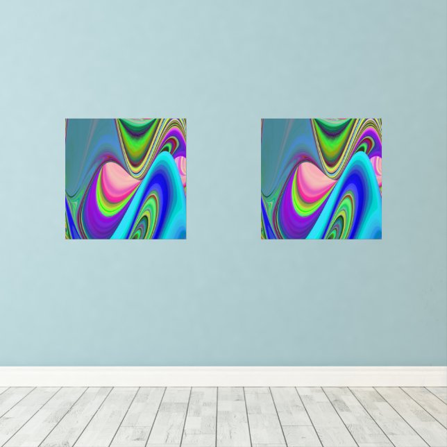 Sets De Impresiones Summerfeeling, Resumen 3D Rainbowart (Suelo de Madera)