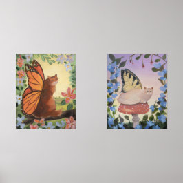 Sets De Impresiones Swallowtail and Monarch Butterfly Cat Fantasy