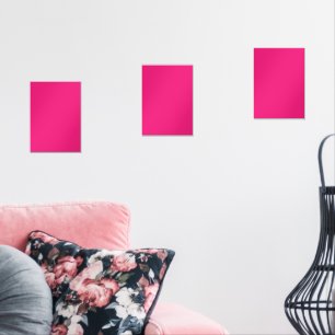 Sets De Impresiones Un cuadrado rosa con un borde blanco, creando un s