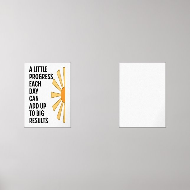 Sets De Impresiones Un poco de progreso cada día (Anverso)