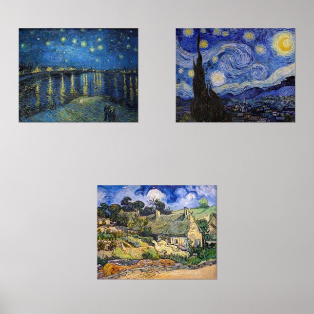 Sets De Impresiones Vincent Van Gogh - Selección de obras maestras (Anverso)
