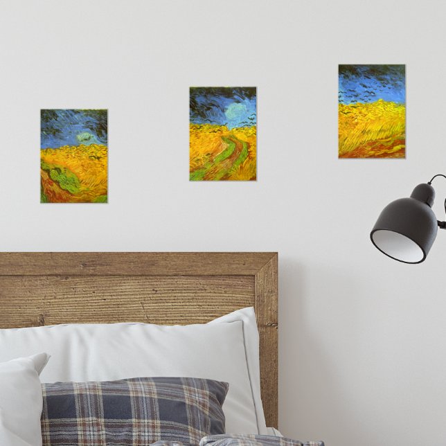 Sets De Impresiones Vincent van Gogh Wheat Field with Crows (Dormitorio)