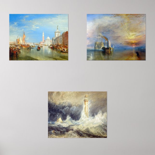 Sets De Impresiones William Turner - Selección de obras maestras (Anverso)