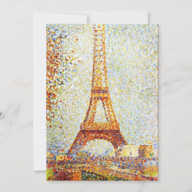 Seurat: La Torre Eiffel (Anverso)