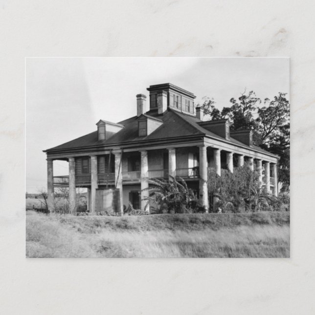 Seven Oaks Plantation, Tarjeta postal de Westwego  (Anverso)