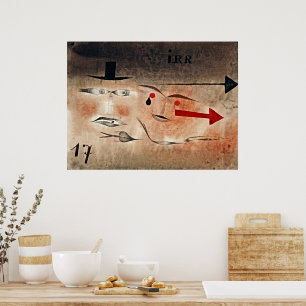Seventeen Crazy - Póster Surrealista de Paul Klee
